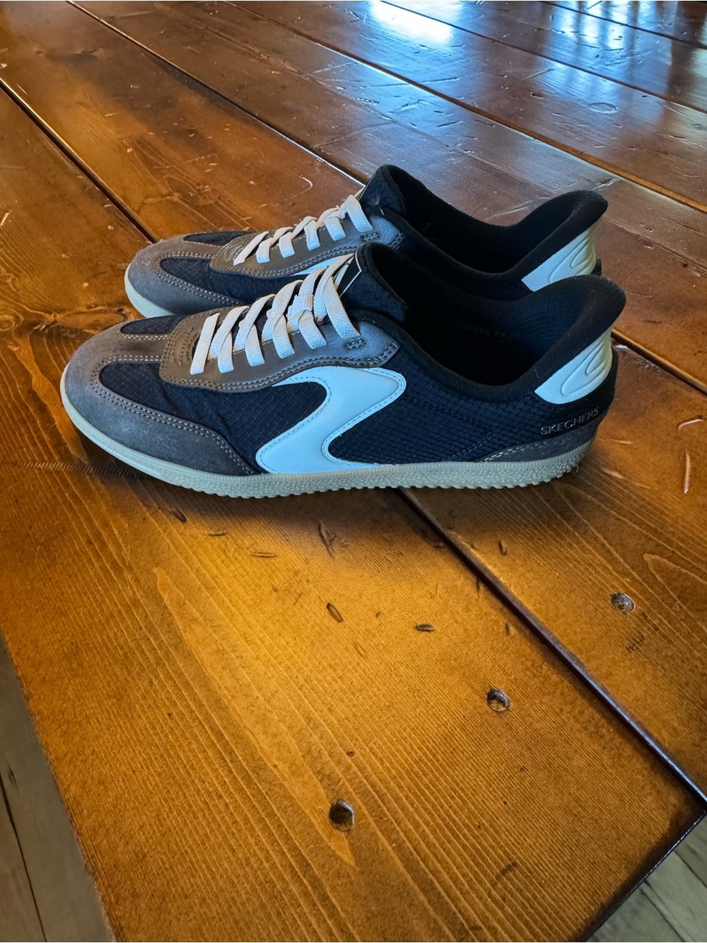 Skechers “slip on” Black, Brown and White Women's Athletic Sneakers